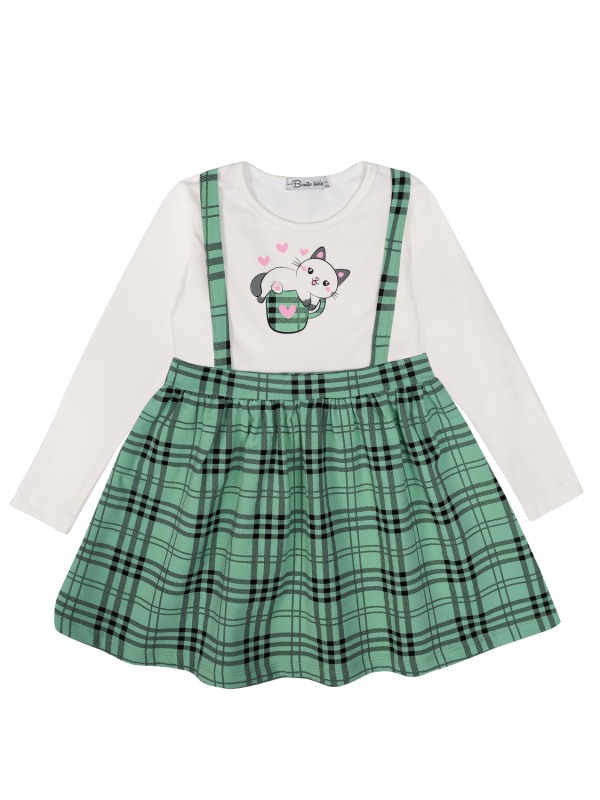 картинка БГ_ЧЗ Платье для девочки 2-6 лет 92% хлопок, 8% лайкра BONITO KIDS/BK1410P(2026)(ЧЗ)/уп.5шт./меш.250шт. от BonitoKids