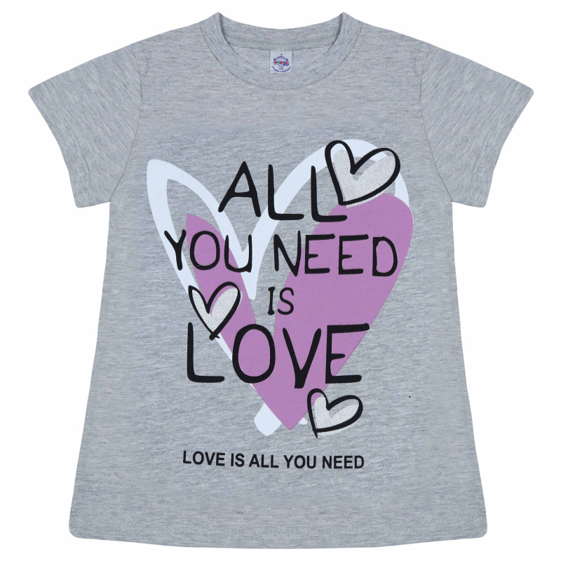 картинка БГ_ЧЗ Футболка для девочки, 8-12 лет, 100% хлопок, BONITO KIDS/BK0003(03-24)(ЧЗ)/уп.5шт./меш.600шт. от BonitoKids