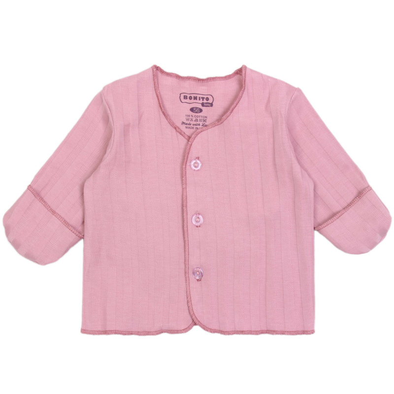 картинка Распашонка для новорожденных. 56-62 100% хлопок BONITO KIDS/OP1725/уп.6шт./меш.1128 шт. от BonitoKids