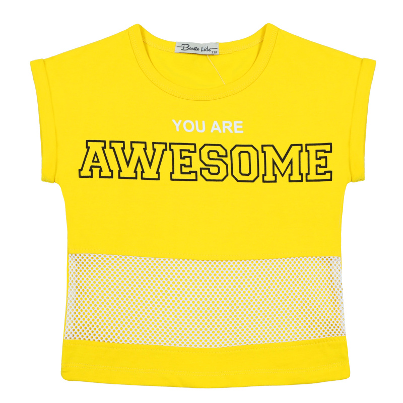 картинка КГ_БГ Футболка для девочки 5-8 лет 92% хлопок, 8% лайкра BONITO KIDS/BK1580F/уп.4шт./меш.600шт. от BonitoKids