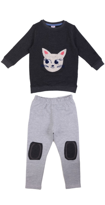 картинка КГ_ОТ Комплект для девочки (свитшот, лосины) 3-7 лет BONITO KIDS/OP1227/уп.5шт./меш.150шт. от BonitoKids