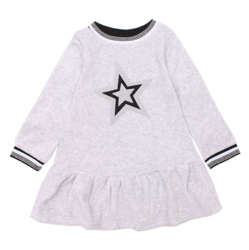 картинка ЧЗ Платье для девочки 3-7 лет 80% хлопок, 20% п/э BONITO KIDS/OP1200(ЧЗ)/уп.5шт./меш.200шт. от BonitoKids