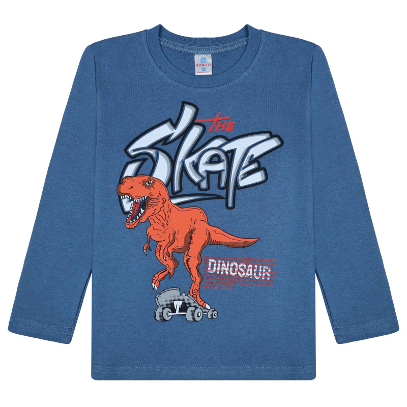картинка БГ Лонгслив для мальчика 4-8 лет 100% хлопок BONITO KIDS/BK0009M(4-8)(09-24)/уп.5шт./меш.400шт. от BonitoKids