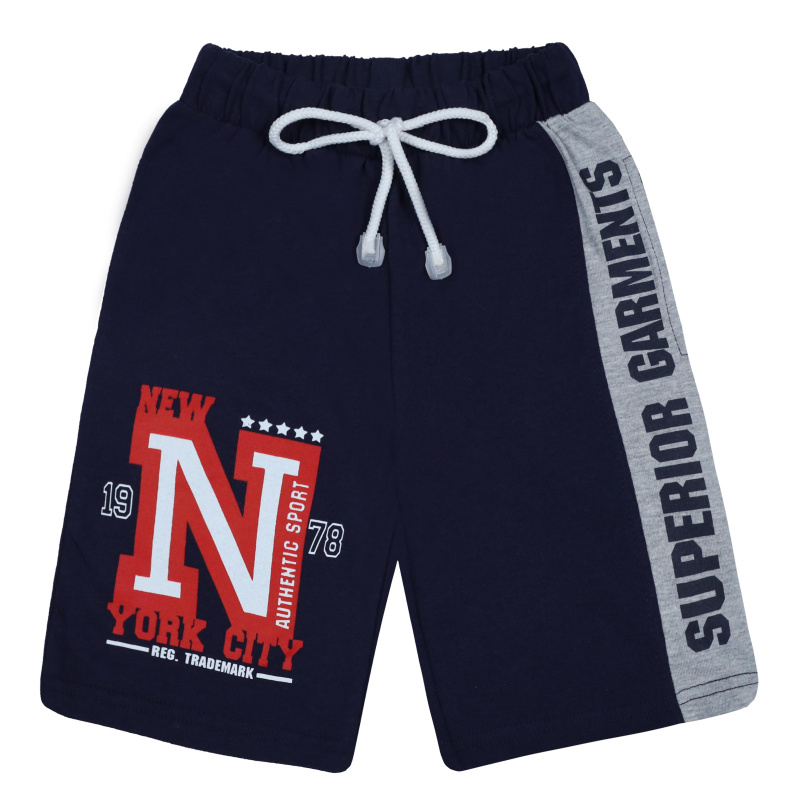 картинка ЧЗ Шорты для мальчика 3-7 лет 100% хлопок BONITO KIDS/BK1431SH(ЧЗ)/уп.5шт./меш.450шт. от BonitoKids