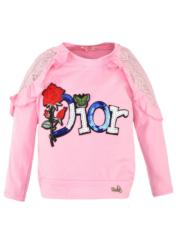 картинка Лонгслив для девочки 3-7 лет. 92% х/б 8% лайкра BONITO KIDS/BK987K/уп.5шт./меш.450шт. от BonitoKids