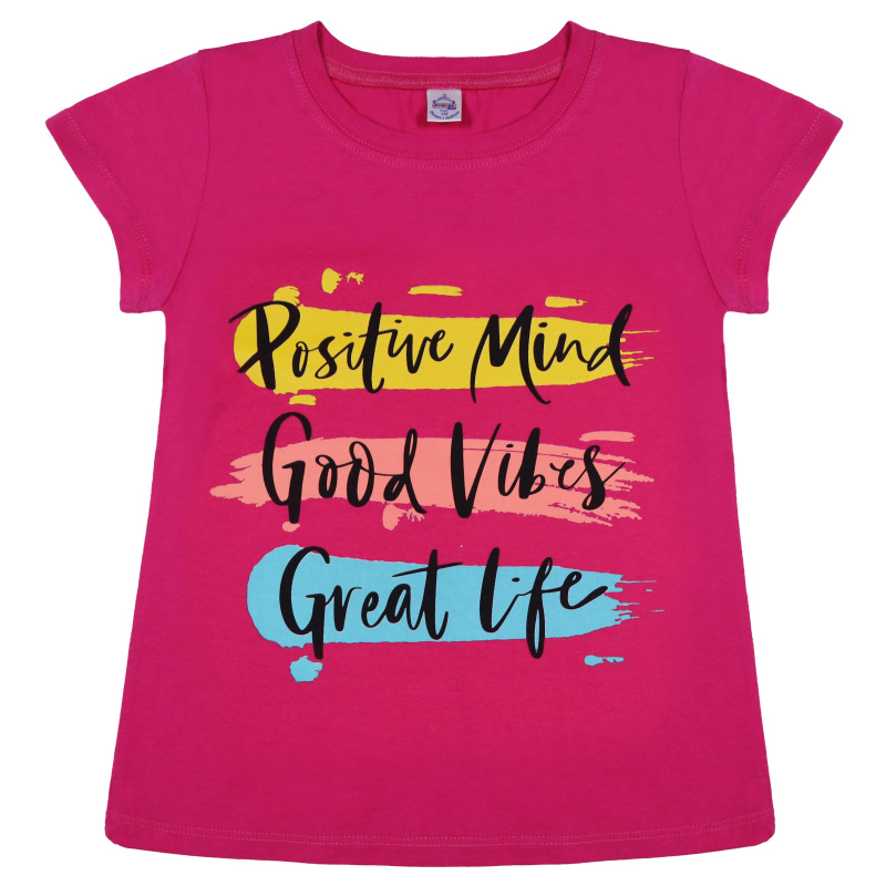 картинка БГ_ЧЗ Футболка для девочки, 8-12 лет, 100% хлопок, BONITO KIDS/BK0003(03-24)(ЧЗ)/уп.5шт./меш.600шт. от BonitoKids