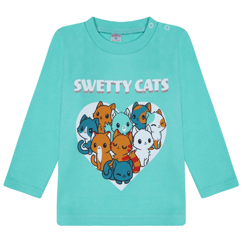 картинка БГ_ЧЗ Кофта для девочки 1,5-4 лет 100% хлопок BONITO KIDS/BK0006D(05-23)(ЧЗ)/уп.4шт./меш.500шт. от BonitoKids