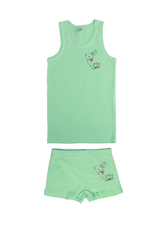 картинка ЧЗ Комплект для девочки (майка, трусы) 7-11 лет BONITO KIDS/BK1469MT(01-22)/уп.5шт./меш.450шт. от BonitoKids