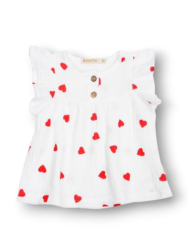 картинка ЧЗ Платье для девочки 68-86 см 100% хлопок BONITO KIDS/OP1939(ЧЗ)/уп.4шт./меш.560 шт. от BonitoKids