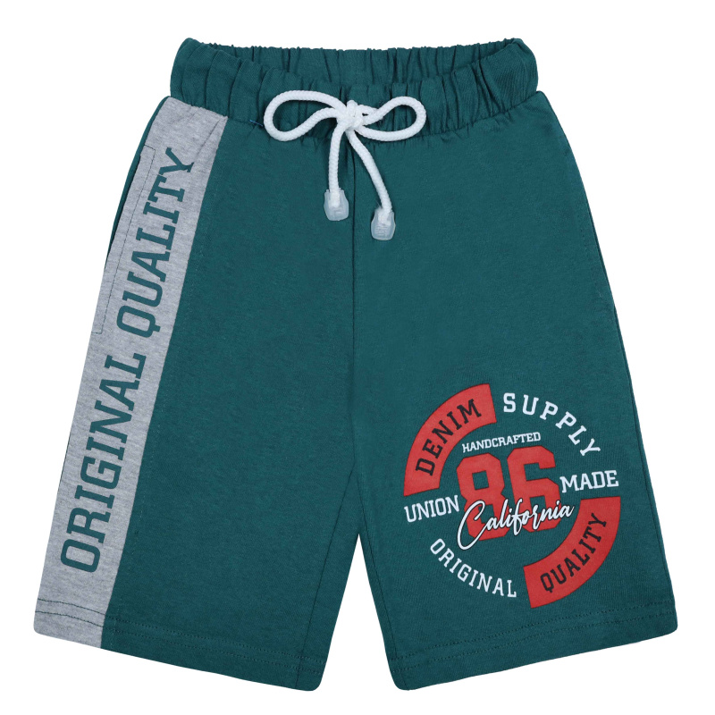 картинка ЧЗ Шорты для мальчика 3-7 лет 100% хлопок BONITO KIDS/BK1431SH(ЧЗ)/уп.5шт./меш.450шт. от BonitoKids