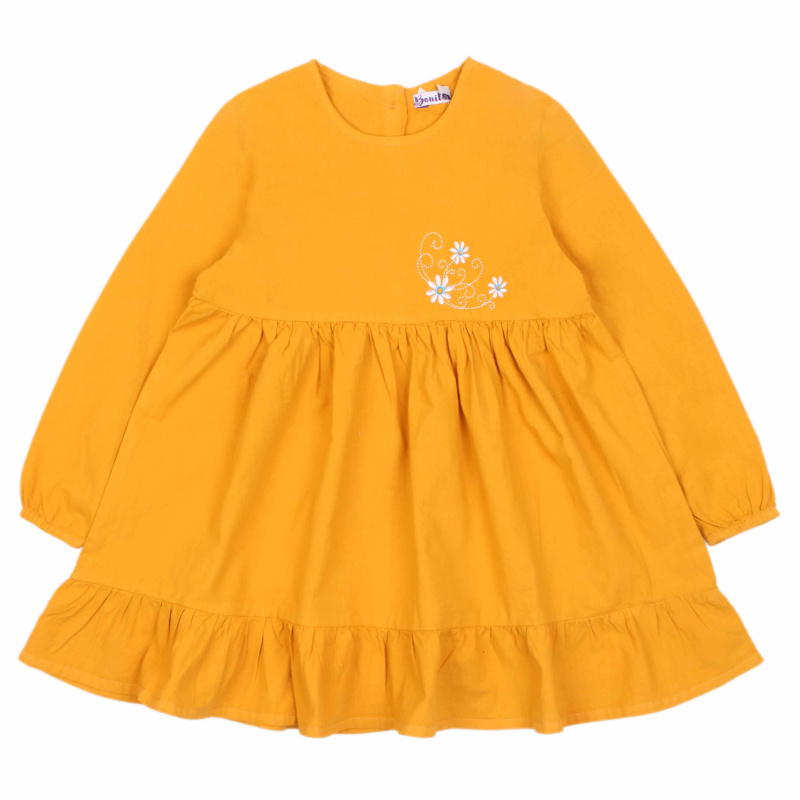 картинка БГ_ЧЗ Платье для девочки 3-7 лет 100% хлопок BONITO KIDS/OP1679(ЧЗ)/уп.5шт./меш.300шт. от BonitoKids