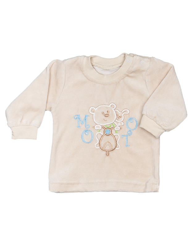 картинка КГ_ОТ Джемпер велюровый 56-74 100% х/б BONITO KIDS/BK506K/уп.4шт./меш.480шт. от BonitoKids