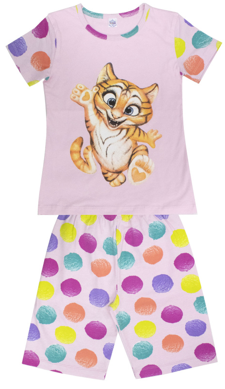 картинка ЧЗ Пижама для девочки 8-12 лет 100% хлопок BONITO KIDS/BK1687PJ/уп.5шт./меш.250шт. от BonitoKids