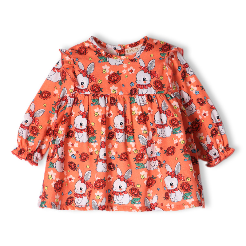 картинка Платье для девочки 68-86 см 100% хлопок BONITO KIDS/OP1194(01-24)/уп.4шт./меш.652шт. от BonitoKids