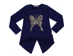 картинка ЧЗ Туника для девочки 5-8 лет 92% хлопок, 8% лайкра BONITO KIDS/BK981K(ЧЗ)/уп.4шт./меш.440шт. от BonitoKids