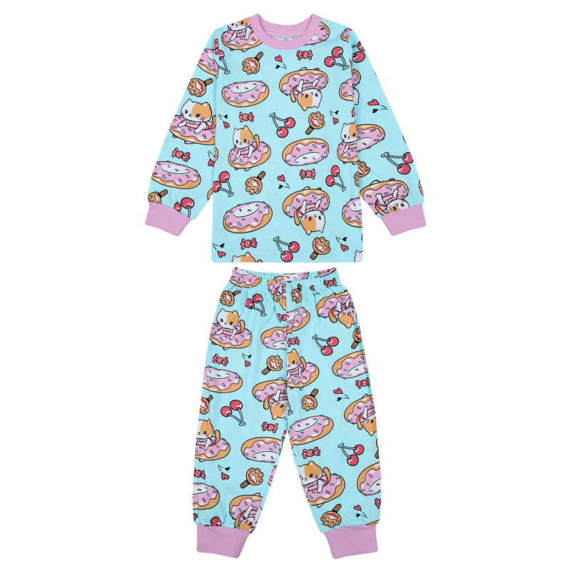 картинка БГ Пижама для девочки 2-6 лет 100% хлопок BONITO KIDS/BK3010PJ(03-23)/уп.5шт./меш.350шт. от BonitoKids