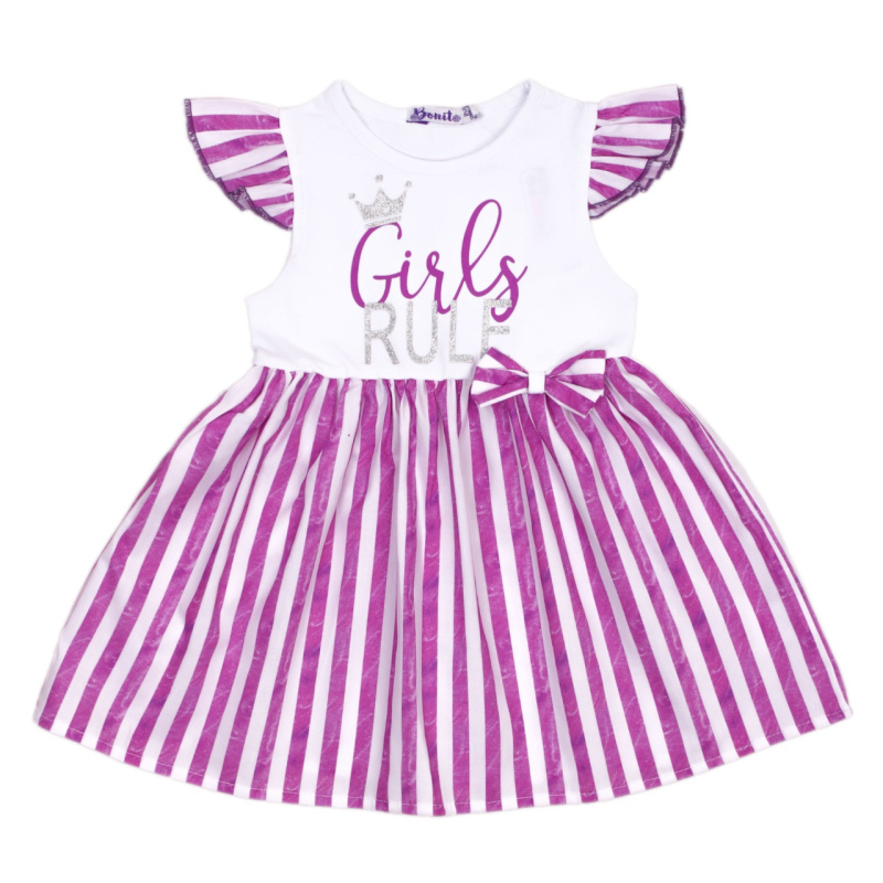 картинка ЧЗ Платье для девочки, 2-6 лет, 95% хлопок, 5% эластан, BONITO KIDS/OP1672(ЧЗ)/уп.5шт./меш.625шт. от BonitoKids