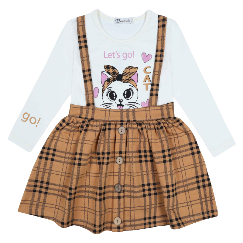 картинка БГ_ЧЗ Платье для девочки 2-6 лет 92% хлопок, 8% лайкра BONITO KIDS/BK1410P(ЧЗ)/уп.5шт./меш.250шт. от BonitoKids