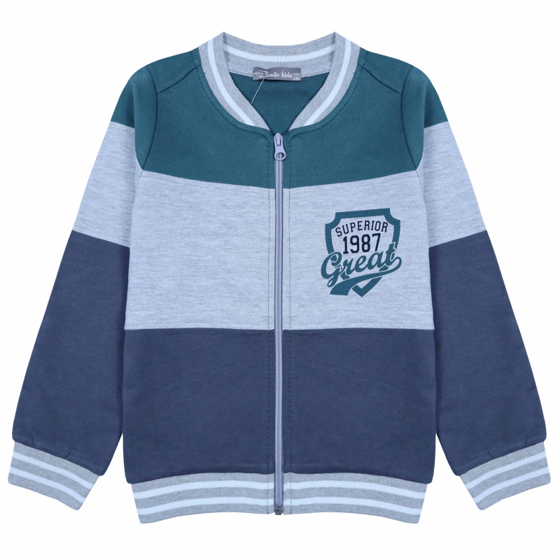 картинка КГ_БГ Бомбер для мальчика 5-8 лет 100% хлопок BONITO KIDS/BK1722B/уп.4шт./меш.300шт. от BonitoKids