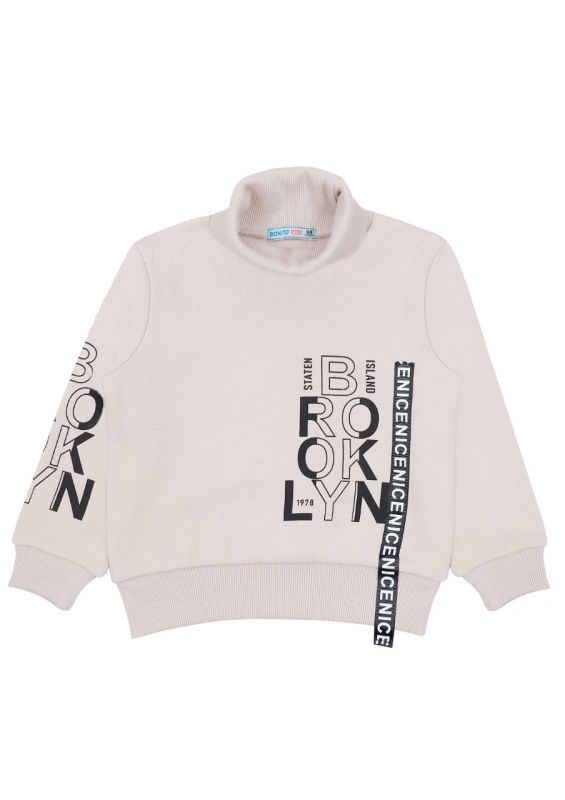 картинка ЧЗ Толстовка для мальчика 3-7 лет 100% хлопок BONITO KIDS/BK1514T(ЧЗ)/уп.5шт./меш.150шт. от BonitoKids