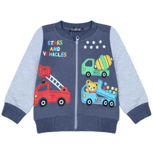 картинка БГ_ЧЗ Бомбер для мальчика 2-5 лет 100% хлопок BONITO KIDS/BK1376BM(12-22)(ЧЗ)/уп.4шт./меш.400шт. от BonitoKids