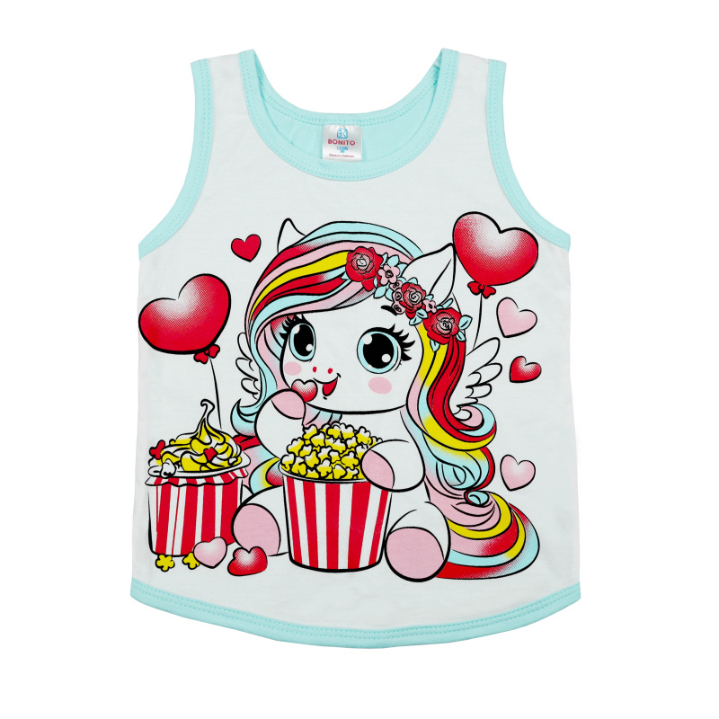 картинка БГ_ЧЗ Комплект для девочки (майка и шорты) 1,5-4 лет 100% хлопок BONITO KIDS/BK1317D(12-24)(ЧЗ)/уп.4 шт./меш.600 шт. от BonitoKids