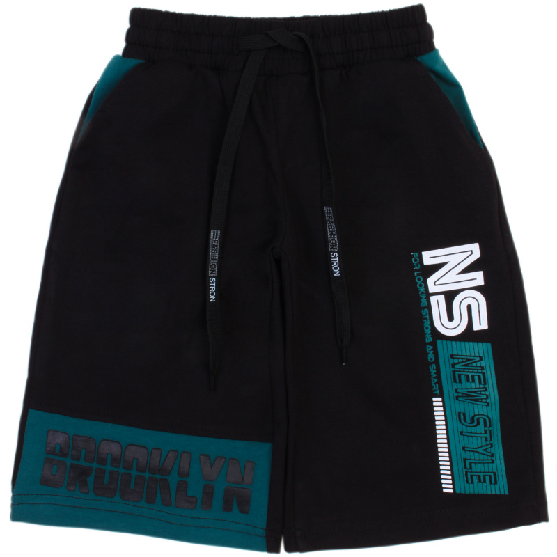 картинка БГ_ЧЗ Шорты для мальчика 3-7 лет 100% хлопок BONITO KIDS/OP1416(ЧЗ)/уп.5шт./меш.400шт. от BonitoKids