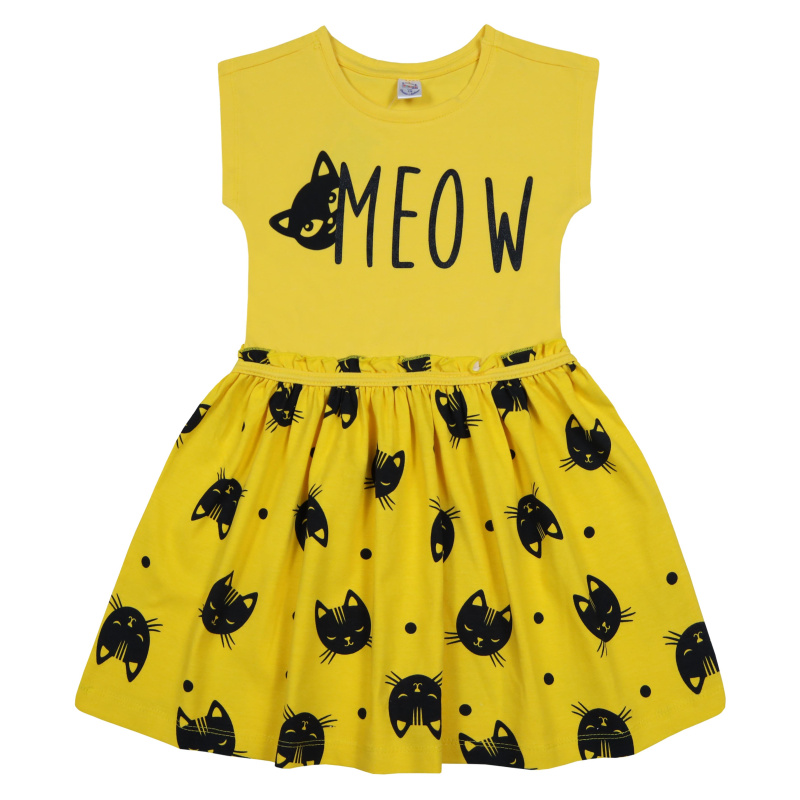 картинка БГ_ЧЗ Платье для девочки 5-8 лет 92% хлопок, 8% лайкра BONITO KIDS/SS6037(ЧЗ)/уп.4шт./меш.360шт. от BonitoKids