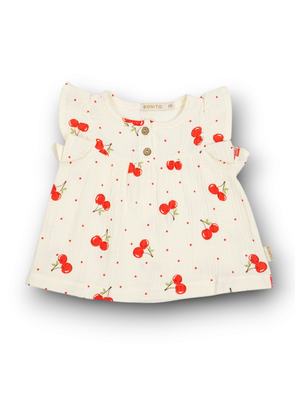 картинка ЧЗ Платье для девочки 68-86 см 100% хлопок BONITO KIDS/OP1939(ЧЗ)/уп.4шт./меш.560 шт. от BonitoKids