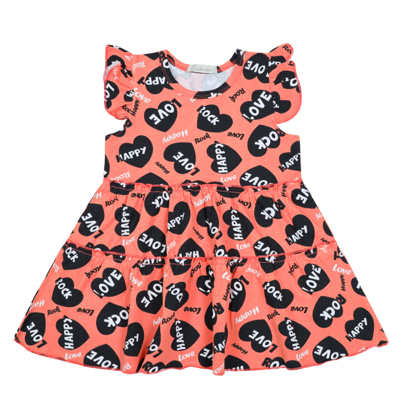 картинка КГ_БГ Платье для девочек 100% х/б 3-7 лет BONITO KIDS/BK1600P(01-22)/уп.5шт./меш.400шт. от BonitoKids