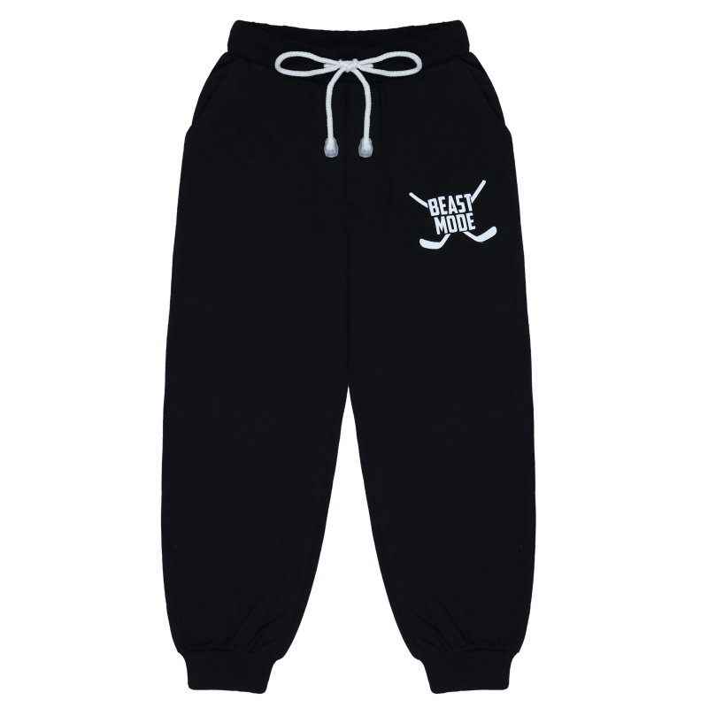 картинка БГ_ЧЗ Штаны для мальчика 7-11 лет, 100% хлопок, BONITO KIDS/BK1312B(09-24)(ЧЗ)/уп.5шт./меш.300шт. от BonitoKids