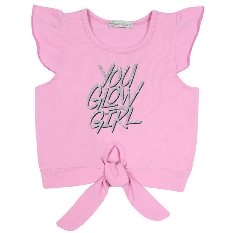 картинка КГ_БГ Футболка для девочки 2-6 лет 92% хлопок, 8% лайкра BONITO KIDS/BK1597K/уп.5шт./меш.700шт. от BonitoKids