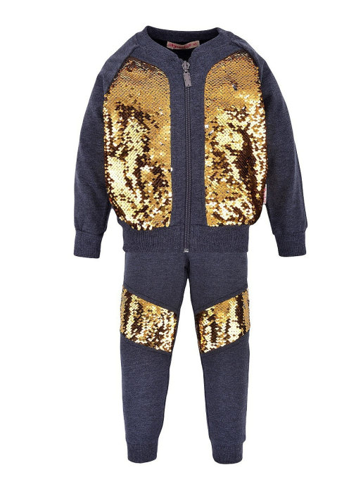 картинка ЧЗ Комплект для девочки (джемпер, брюки) 2-5 лет 92% х/б 8% лайкра BONITO KIDS/BK1223KP(ЧЗ)/уп.4шт./меш.160шт. от BonitoKids