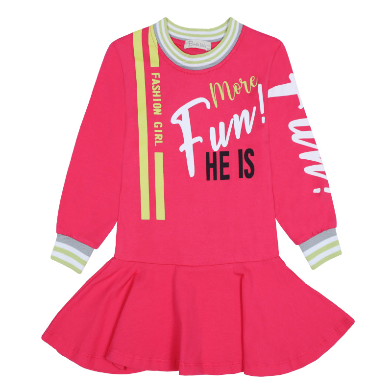 картинка БГ_ЧЗ Платье для девочки 3-7 лет 92% хлопок, 8% лайкра BONITO KIDS/BK1704P(ЧЗ)/уп.5шт./меш.300шт. от BonitoKids