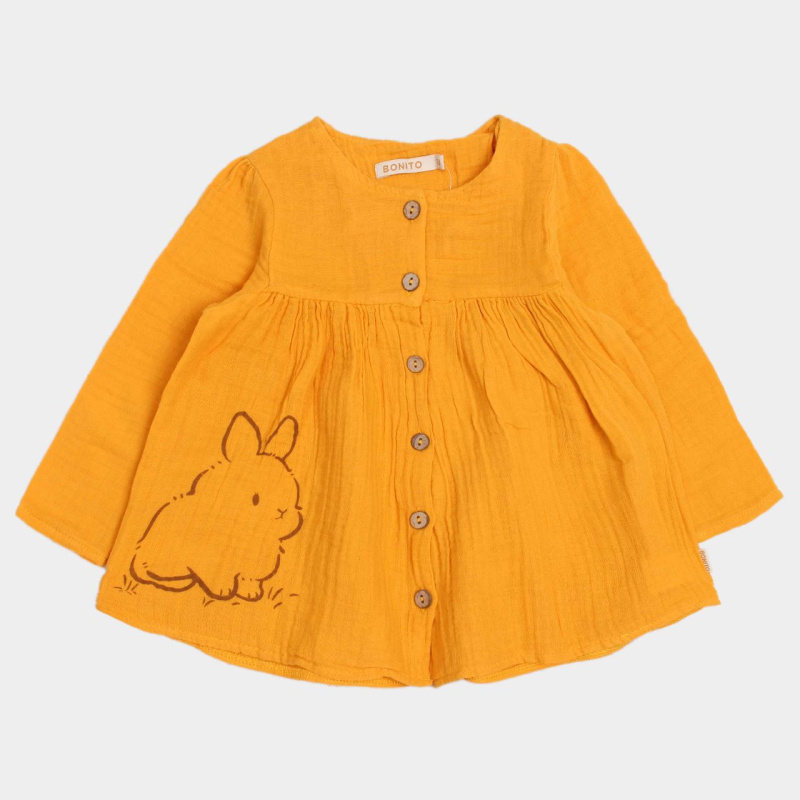 картинка Платье для девочки 74-92 см 100% хлопок BONITO KIDS/OP1813/уп.4шт./меш.384шт. от BonitoKids