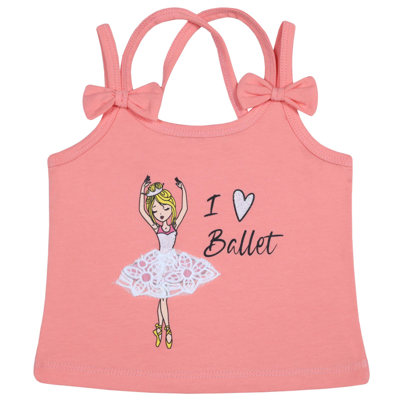 картинка ЧЗ Майка для девочки 3-7 лет 92% хлопок, 8% лайкра BONITO KIDS/BK1592M(ЧЗ)/уп.5шт./меш.1250шт. от BonitoKids