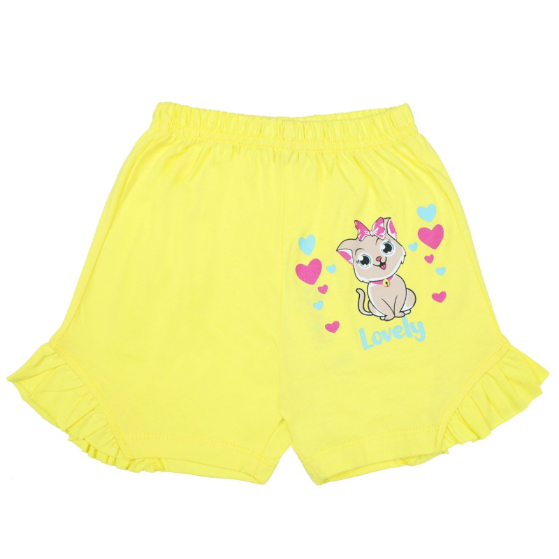 картинка КГ_ОТ Шорты для девочки 4-8 лет 100% хлопок BONITO KIDS/BK0102SHD/уп.5шт./меш.800шт. от BonitoKids