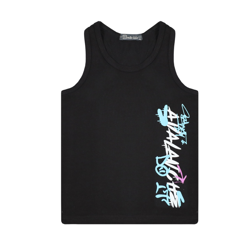 картинка БГ_ЧЗ Майка для мальчика 3-7 лет 95% хлопок, 5% лайкра BONITO KIDS /BK1619M(10-24)(ЧЗ)/уп.5шт./меш.900шт. от BonitoKids