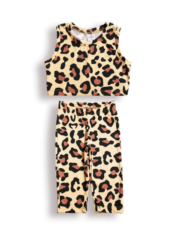 картинка БГ_ЧЗ Комплект для девочки (топ и бриджи) 8-12 лет, 100% п/э BONITO KIDS/BK1784KP(11-24)(ЧЗ)/уп.5шт./меш.500шт. от BonitoKids