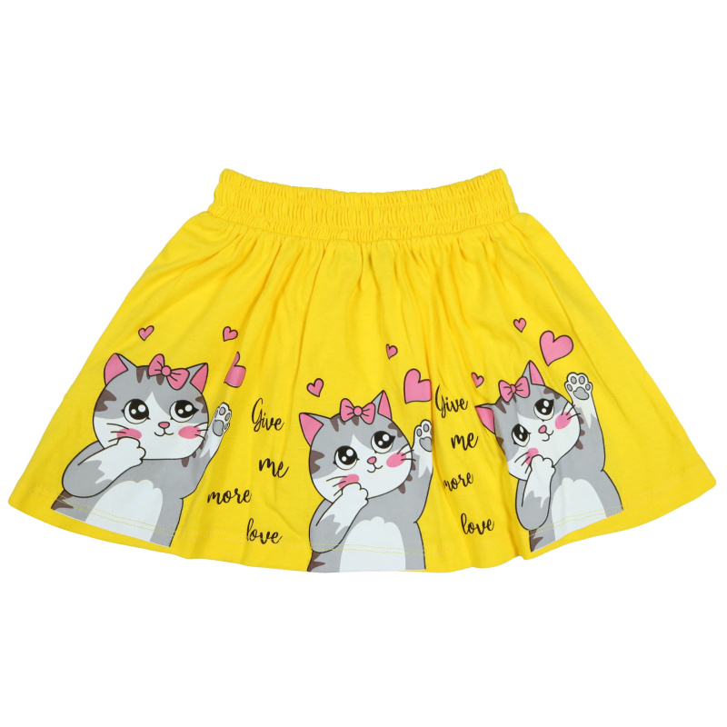 картинка КГ_БГ Юбка для девочки 3-7 лет 100% хлопок BONITO KIDS/BK1659YU(01-24)/уп.5шт./меш.600шт. от BonitoKids