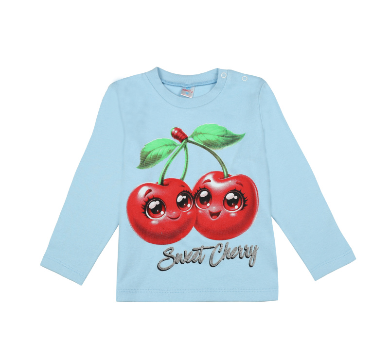 картинка БГ_ЧЗ Лонгслив для девочки 2-5 лет 100% хлопок BONITO KIDS/BK0008D(08-24)/уп.4шт./меш.500шт. от BonitoKids