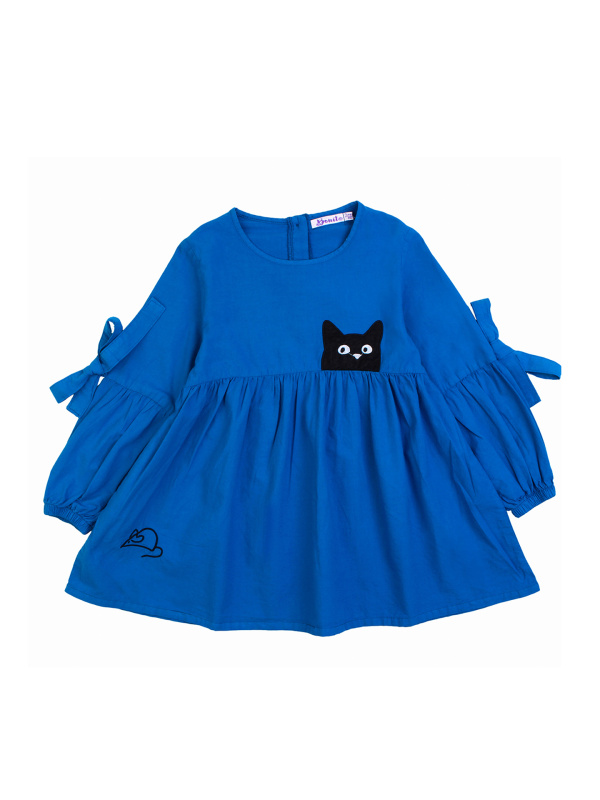 картинка ЧЗ Платье для девочки 3-7 лет 100% хлопок BONITO KIDS/OP1182(11-23)(ЧЗ)/уп.5шт./меш350.шт. от BonitoKids