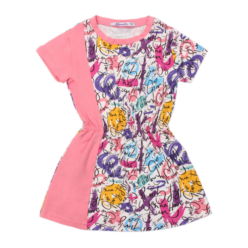картинка ЧЗ Платье для девочки 3-7 лет 95% хлопок, 5% эластан BONITO KIDS/OP1393(ЧЗ)/уп.5шт./меш.500шт от BonitoKids