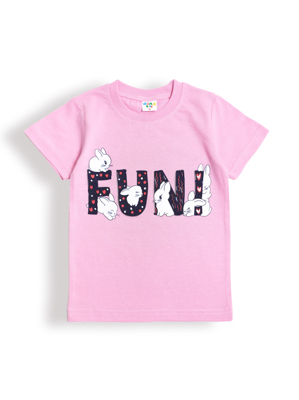 картинка ЧЗ Футболка для девочки 2-4 лет 100% хлопок DIAS KIDS/DK0001D(ЧЗ)/уп.3шт./меш.900шт. от BonitoKids