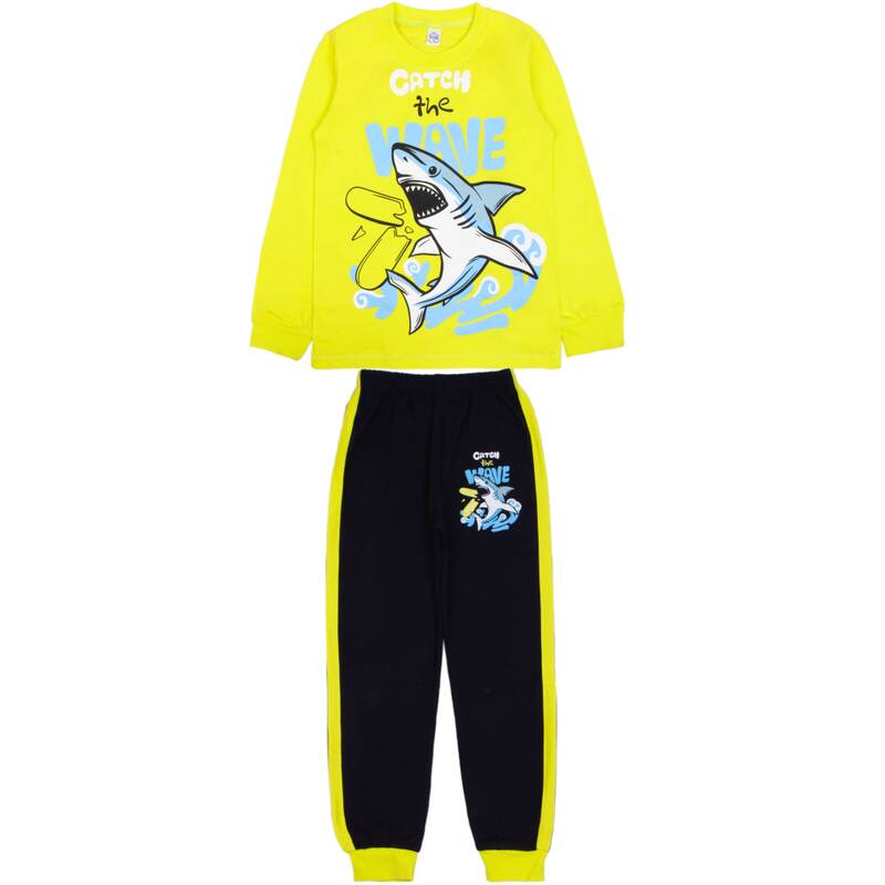 картинка БГ_ЧЗ Пижама для мальчика 8-12 лет 100% хлопок BONITO KIDS/SS6012(01-23)(ЧЗ)/уп.5шт./меш.200шт. от BonitoKids