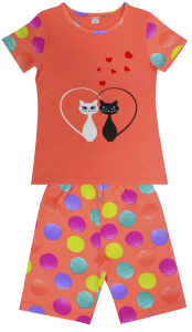 картинка Пижама для девочки 8-12 лет 100% хлопок BONITO KIDS/BK1687PJ/уп.5шт./меш.250шт. от BonitoKids