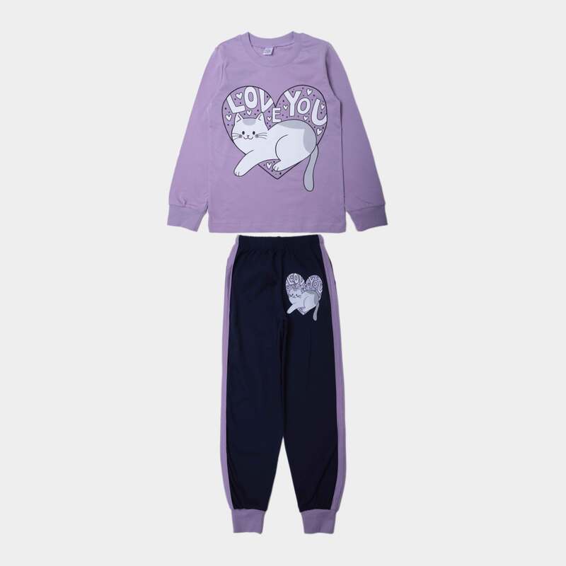 картинка БГ_ЧЗ Пижама для девочки 8-12 лет 100% хлопок BONITO KIDS/SS6011(ЧЗ)/уп.5шт./меш.200шт. от BonitoKids