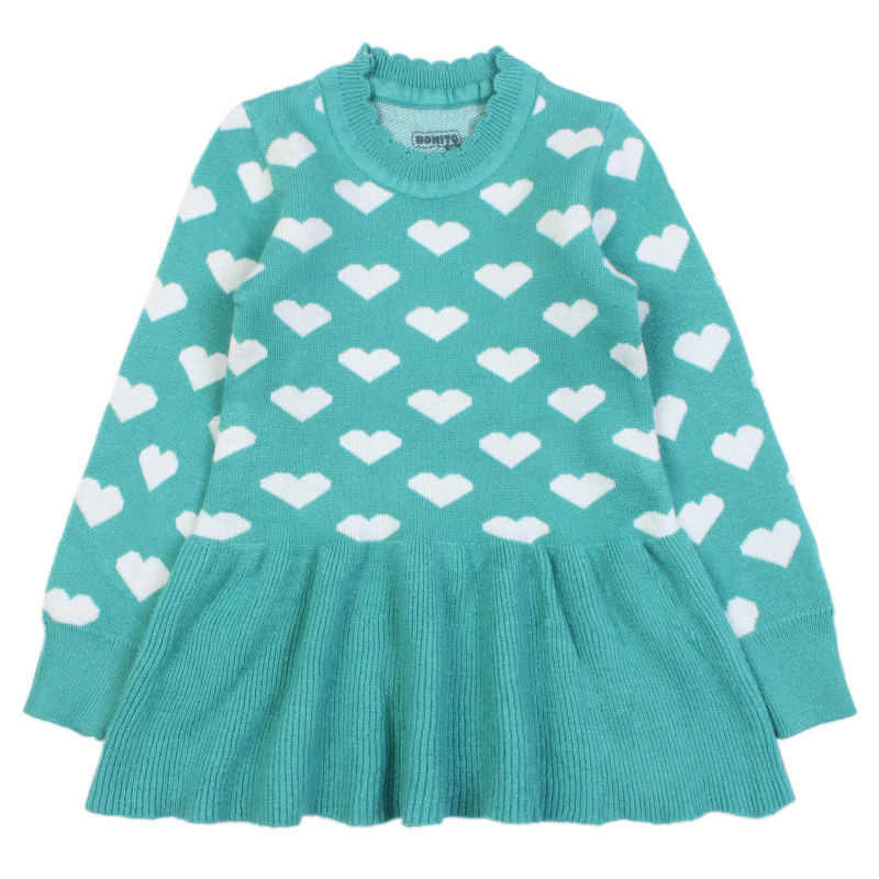 картинка КГ_БГ Платье для девочки, 2-6 лет, 95% хлопок, 5% эластан, BONITO KIDS/OP1544/уп.3шт./меш.249шт. от BonitoKids