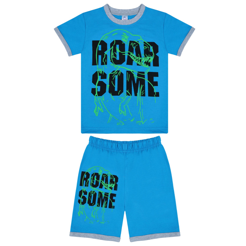 картинка КГ Комплект для мальчика (футболка и шорты) 4-8 лет 100% хлопок BONITO KIDS/BK0005FSHM(4-8)/уп.5шт./меш.400шт. от BonitoKids