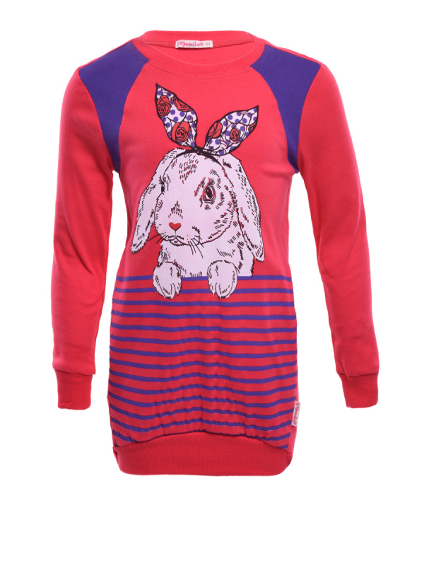 картинка ЧЗ Туника для девочки 7-10 лет 100% хлопок BONITO KIDS /BK426T(ЧЗ)/уп.4шт./меш.200шт. от BonitoKids